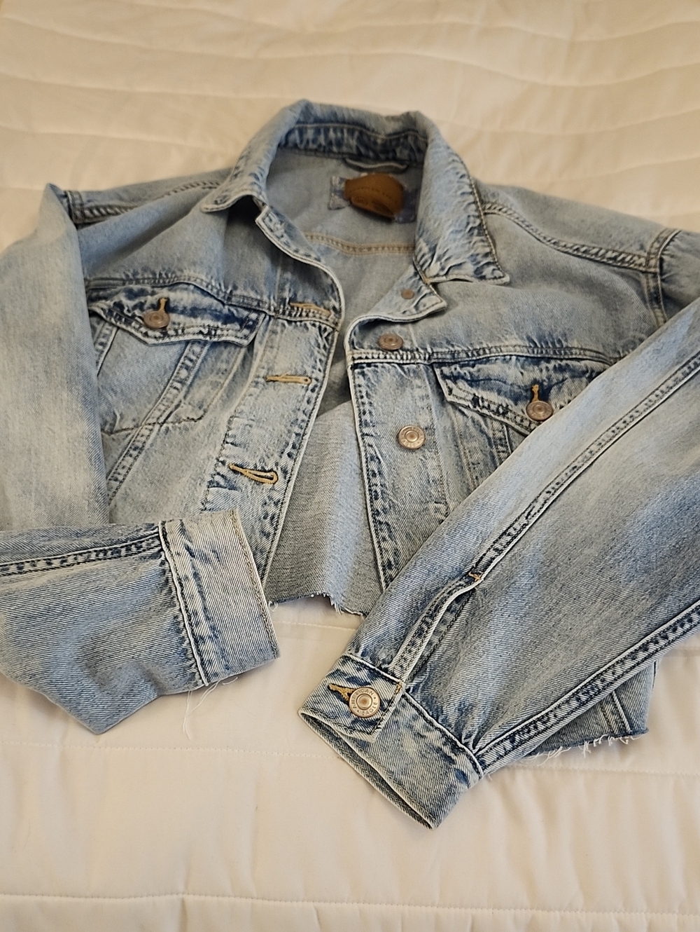 American Eagle Outfitters Light Blue Denim Jean Jacket